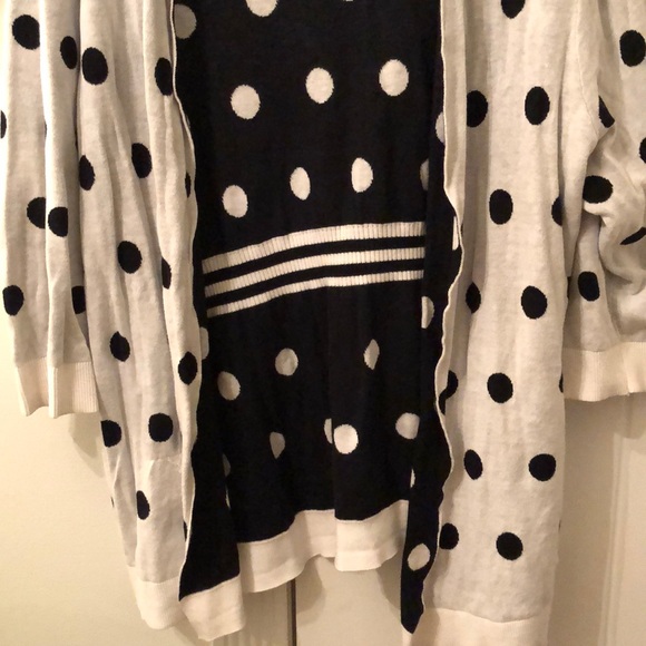 •cj banks polka dot cardigan• - Picture 2 of 5